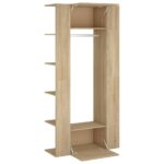 Armoires de couloir 2 pcs chêne sonoma bois d'ingénierie – Image 7