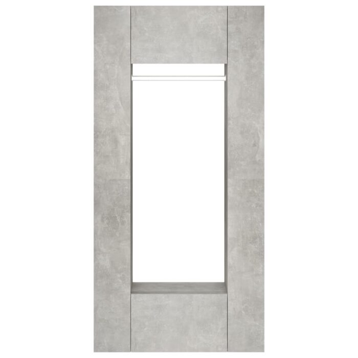Armoires de couloir 2 pcs gris béton bois d'ingénierie – Image 4