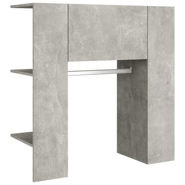 Armoires de couloir 2 pcs gris béton bois d'ingénierie – Image 5