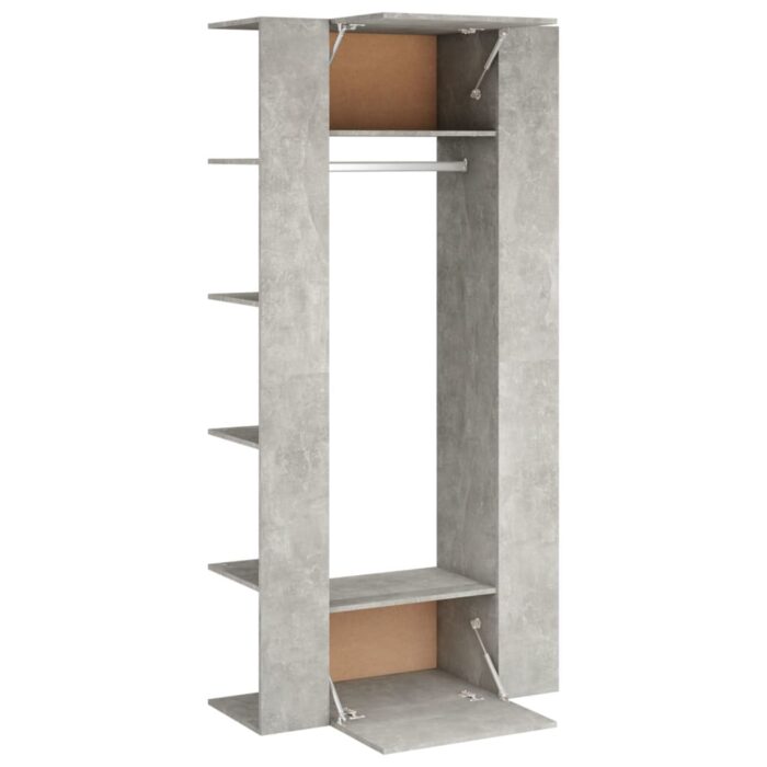 Armoires de couloir 2 pcs gris béton bois d'ingénierie – Image 7