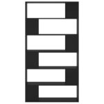 Bibliothèque/Séparateur de pièce Noir 100x24x188 cm – Image 3