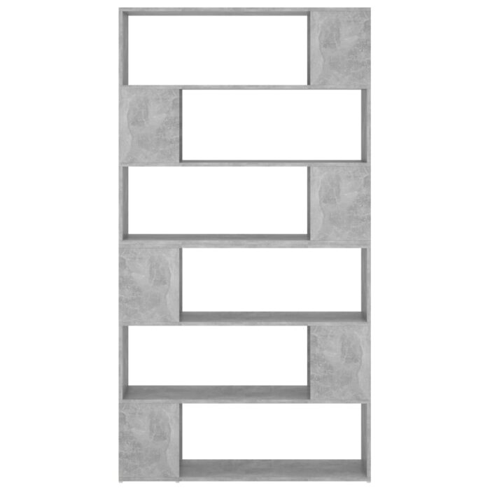 Bibliothèque/Séparateur de pièce Gris béton 100x24x188 cm – Image 3