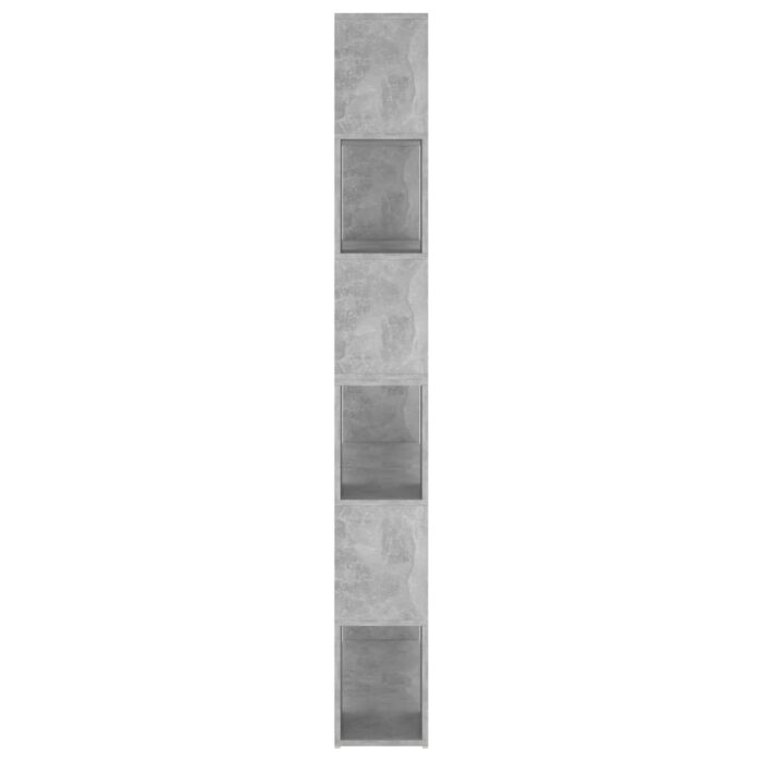 Bibliothèque/Séparateur de pièce Gris béton 100x24x188 cm – Image 4