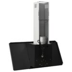 Hotte murale 90 cm Acier inoxydable et verre trempé Noir – Image 4