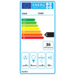 Hotte murale 90 cm Acier inoxydable et verre trempé Noir – Image 9