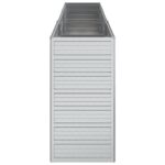 Lit surélevé de jardin 240x40x77 cm Acier galvanisé Argenté – Image 3