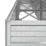 Lit surélevé de jardin 320x40x45 cm Acier galvanisé Argenté – Image 4