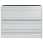 Lit surélevé de jardin 100x40x77 cm Acier galvanisé Argenté – Image 2