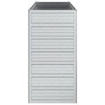 Lit surélevé de jardin 100x40x77 cm Acier galvanisé Argenté – Image 3