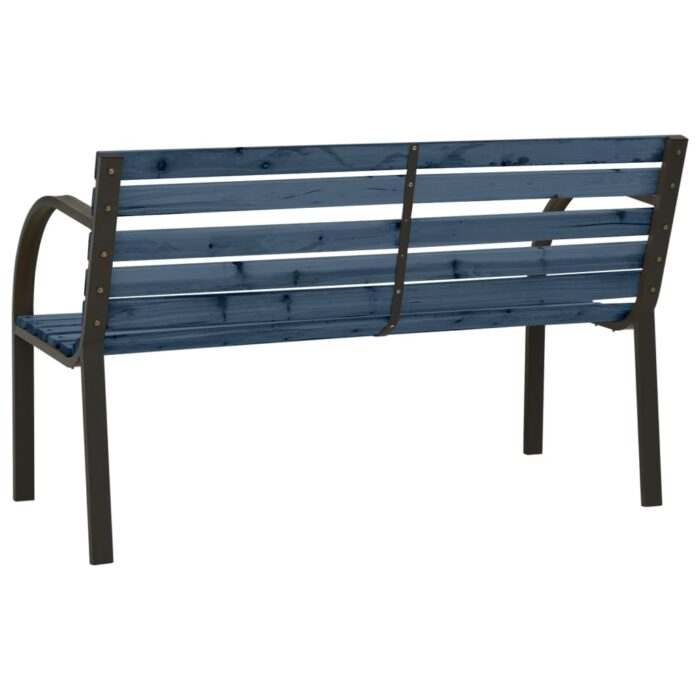 Banc de jardin pour enfants 81 cm bois de pin chinois gris – Image 3