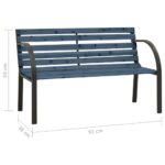 Banc de jardin pour enfants 81 cm bois de pin chinois gris – Image 5
