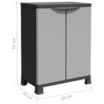 Armoire en plastique 68x39x92 cm Design de rotin – Image 6