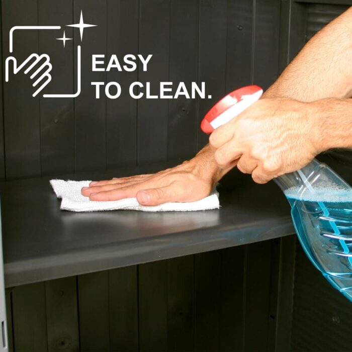 Armoire en plastique 68x39x171,5 cm Design de rotin – Image 2