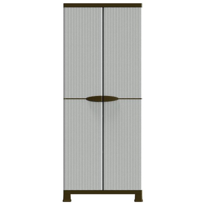 Armoire en plastique 68x39x171,5 cm Design de rotin – Image 4