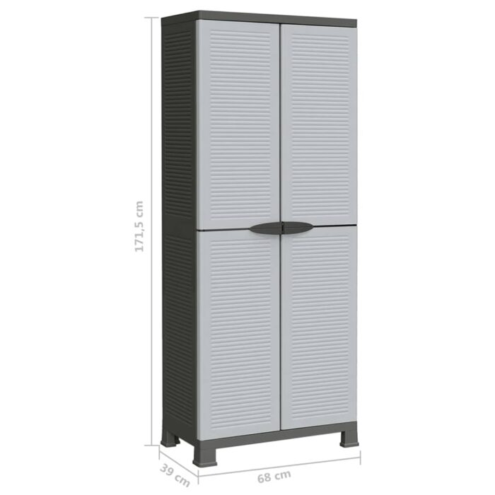 Armoire en plastique 68x39x171,5 cm – Image 4