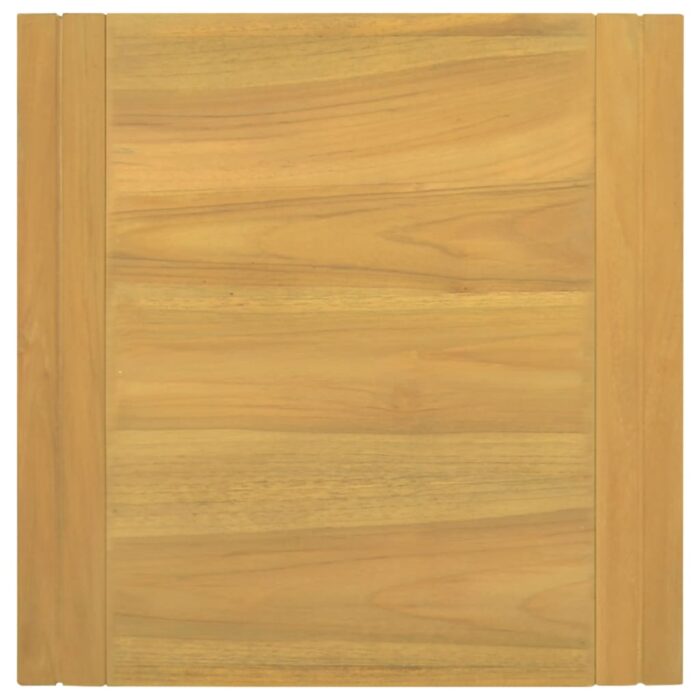 Armoire murale de salle de bain 45x45x35 cm Bois de teck solide – Image 3