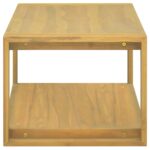 Armoire murale de salle de bain 90x45x35 cm Bois de teck solide – Image 2