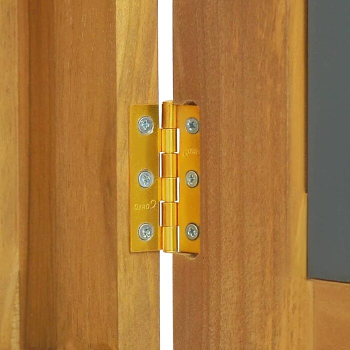 Armoire à miroir 60x10x40 cm Bois de teck solide – Image 6