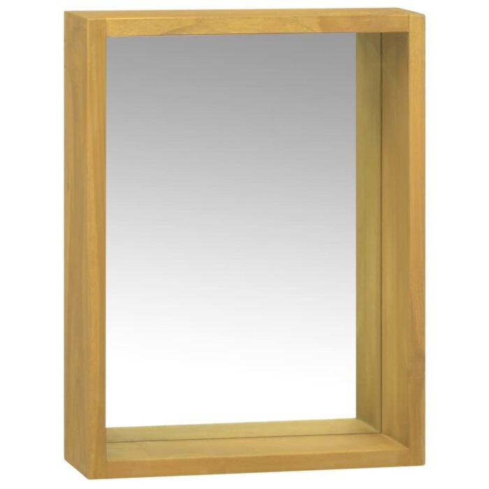 Armoire à miroir 30x10x40 cm Bois de teck solide – Image 1