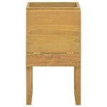 Armoire de salle de bain 41x40x75 cm bois de teck solide – Image 2