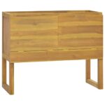 Armoire de salle de bain 90x40x75,5 cm bois de teck solide