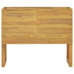 Armoire de salle de bain 90x40x75,5 cm bois de teck solide – Image 2