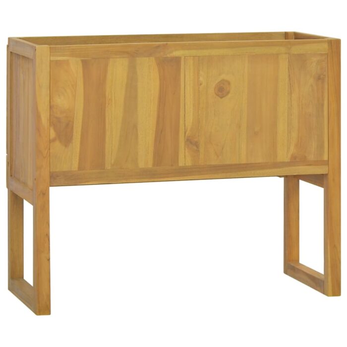 Armoire de salle de bain 90x40x75,5 cm bois de teck solide – Image 4
