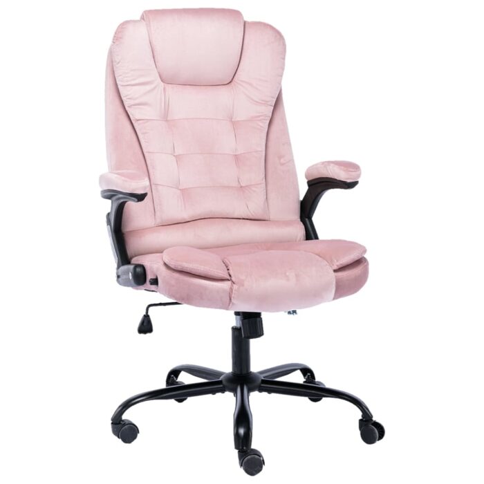 Chaise de bureau Rose Velours – Image 1