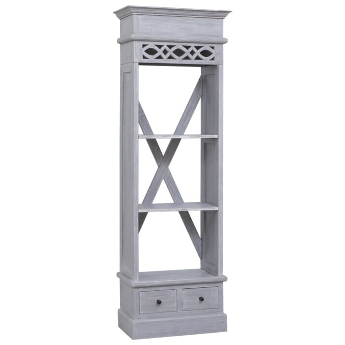 Buffet 60x30x175 cm Bois d'acajou massif – Image 1