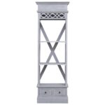 Buffet 60x30x175 cm Bois d'acajou massif – Image 2