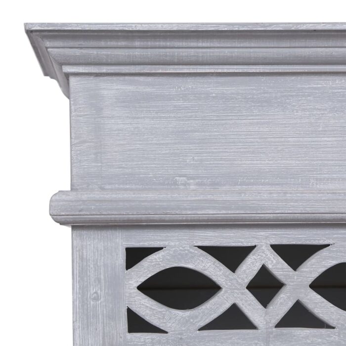 Buffet 60x30x175 cm Bois d'acajou massif – Image 5