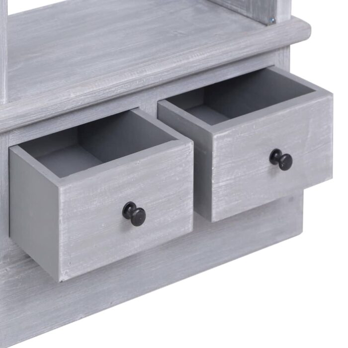 Buffet 60x30x175 cm Bois d'acajou massif – Image 6