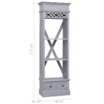 Buffet 60x30x175 cm Bois d'acajou massif – Image 7