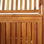 Banc de rangement 170 cm Bois d'acacia solide – Image 6