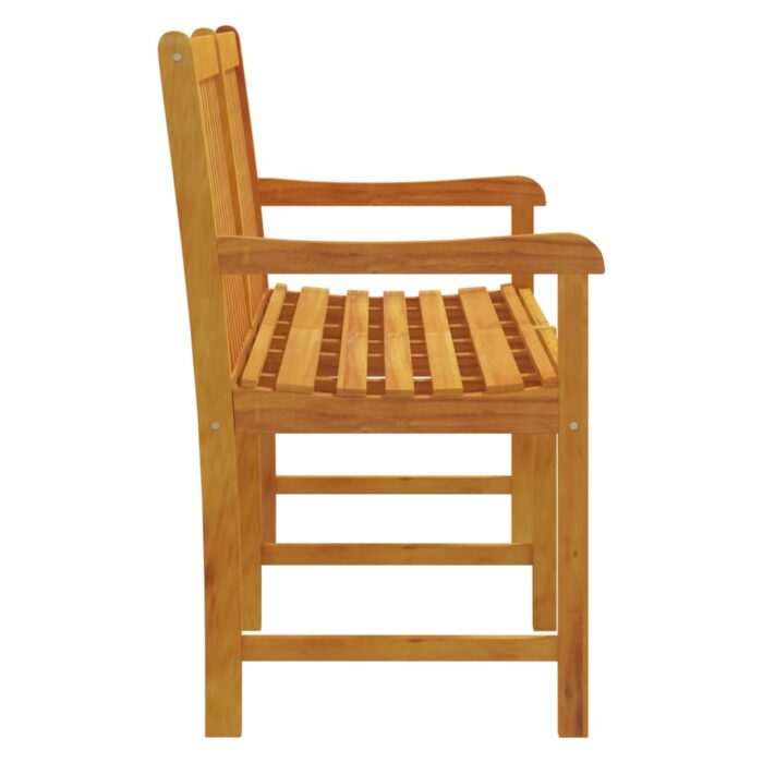 Banc de jardin 150 cm Bois solide d'acacia – Image 2