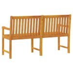 Banc de jardin 150 cm Bois solide d'acacia – Image 3