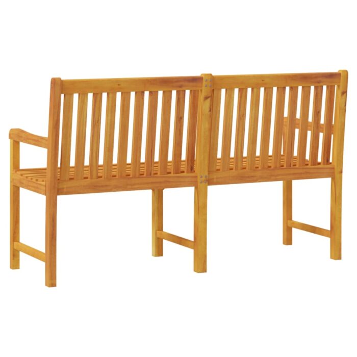 Banc de jardin 150 cm Bois solide d'acacia – Image 3