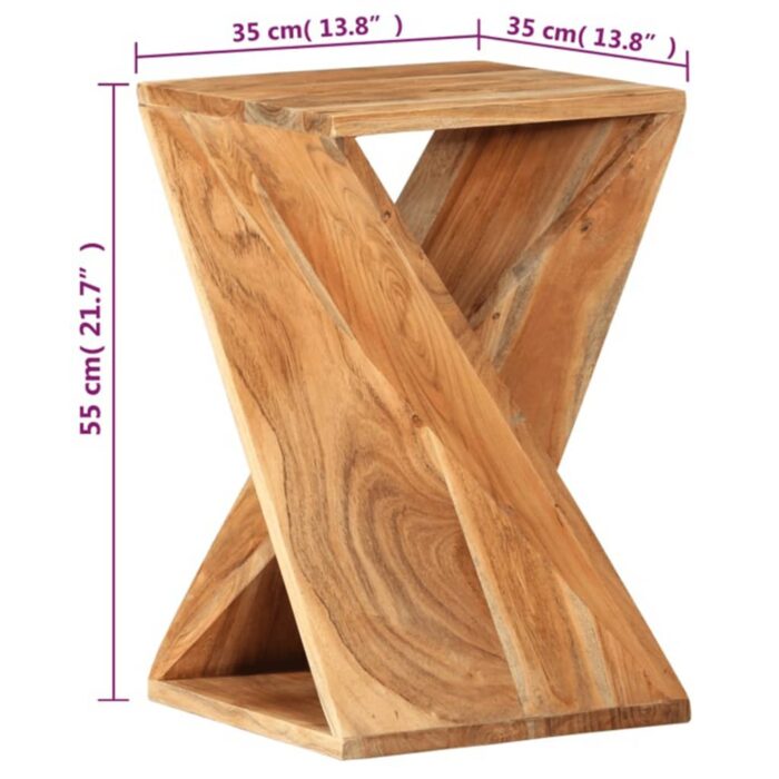 VXL8720286668566_g_en_hd_8.jpg Table d'appoint 35x35x55 cm Bois massif d'acacia – Image 8