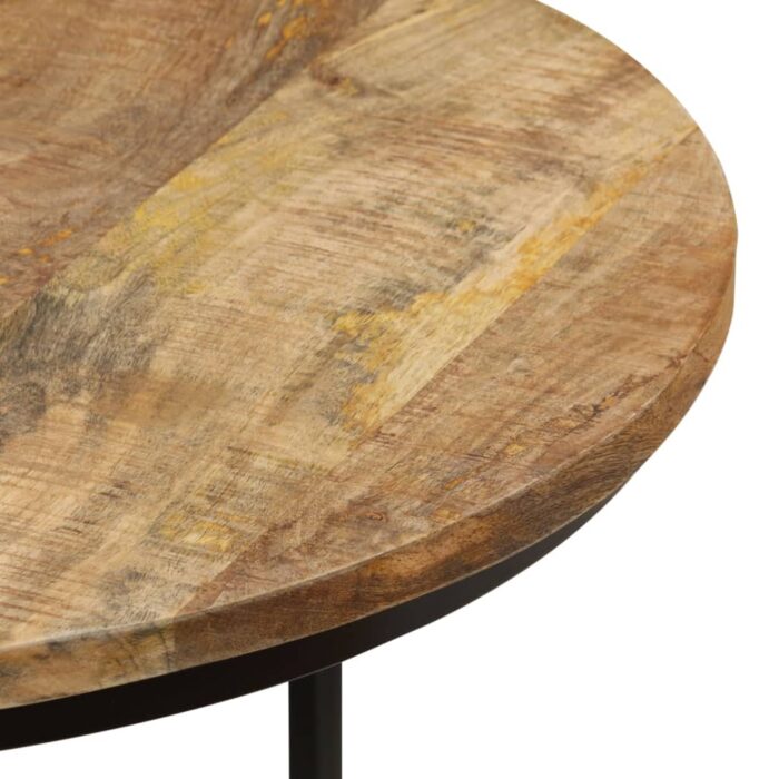 Tables gigognes 2 pcs Bois de manguier brut – Image 5