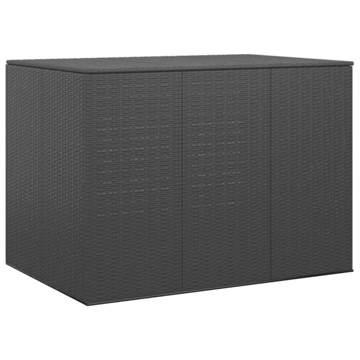 VXL8720286669365_a_en_hd_1.jpg Boîte à coussins de jardin Résine tressée 145x100x103 cm Noir – Image 1