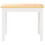 Ensemble de table et chaises pour enfants 3 pcs Blanc et beige – Image 5