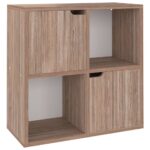 Bibliothèque Chêne Sonoma gris 60x27,5x59,5cm Bois d’ingénierie – Image 3