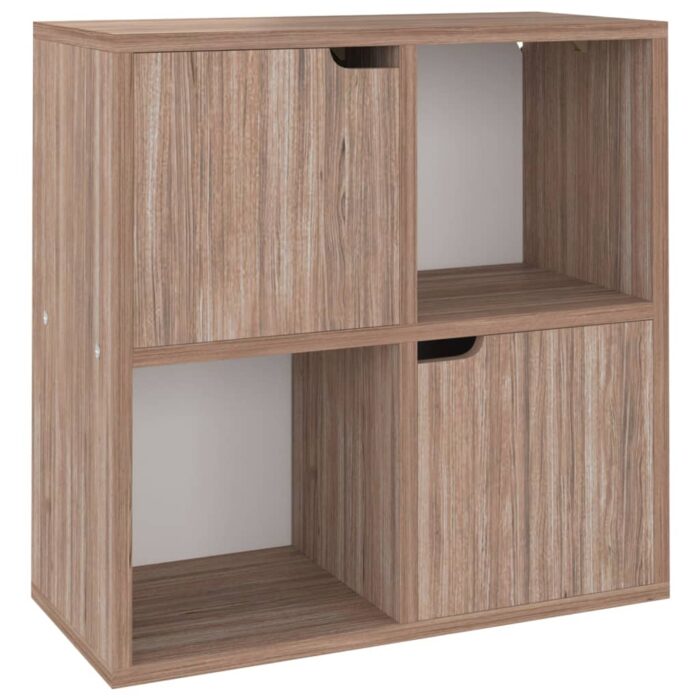 Bibliothèque Chêne Sonoma gris 60x27,5x59,5cm Bois d’ingénierie – Image 3
