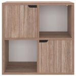Bibliothèque Chêne Sonoma gris 60x27,5x59,5cm Bois d’ingénierie – Image 4