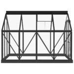 Serre en verre Anthracite 155x200,5x191 cm Aluminium – Image 5