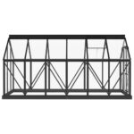 Serre en verre Anthracite 155x298x191 cm Aluminium – Image 5