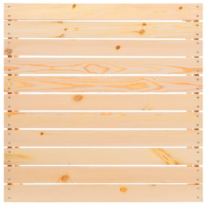 Salon de jardin 3 pcs avec coussins crème Bois de pin massif – Image 4