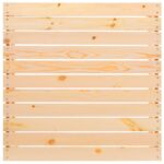 Salon de jardin 3 pcs avec coussins crème Bois de pin massif – Image 6