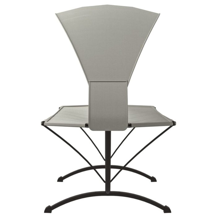 Lit de repos d'extérieur et auvent Crème Acier et tissu Oxford – Image 2