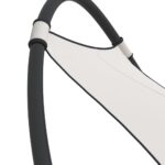 Chaise longue à bascule avec roues Acier et textilène Crème – Image 3